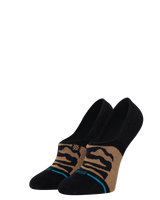 The Stance Womens Animalistic No Show Socks in Black & Brown