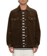 The Volcom Mens Likeaton Jacket in Dark Earth