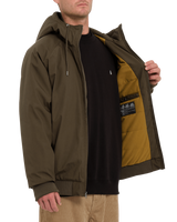 The Volcom Mens Hernan 5K Jacket in Wren