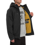 The Volcom Mens Hernan 10K Jacket in Black