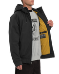 The Volcom Mens Hernan 10K Jacket in Black