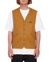 The Volcom Mens Vester Gilet in Rubber