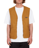 The Volcom Mens Vester Gilet in Rubber