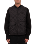 The Volcom Mens Bowered Gilet in Bitter Chocolate