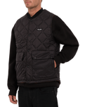 The Volcom Mens Bowered Gilet in Bitter Chocolate