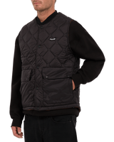 The Volcom Mens Bowered Gilet in Bitter Chocolate