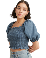 The Levi's® Womens Rey Smocked Top in Freaky Friday