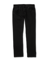 The Volcom Mens Solver Denim Jeans in Black Out