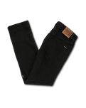 The Volcom Mens Solver Denim Jeans in Black Out