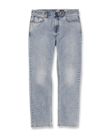 The Volcom Mens Solver Denim Jeans in Heavy Worn Faded