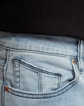 The Volcom Mens Solver Denim Jeans in Powder Blue