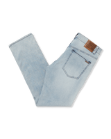 The Volcom Mens Solver Denim Jeans in Powder Blue