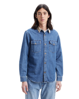 The Levi's® Mens Relaxed Fit Western Shirt in Blue Stonewash