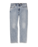 The Volcom Mens Solver Denim Jeans (2022) in Heavy Worn Faded