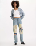 The Levi's® Womens 501® 90s Jeans in Medium Indigo Pattern