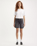 The Levi's® Womens 90's 501® Shorts in Black Worn In