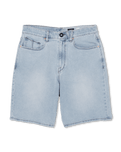 The Volcom Mens Billow Denim Shorts in Desert Dirt Indigo