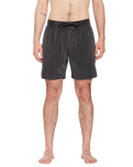 The Volcom Mens Center Swimshorts in Black