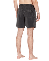 The Volcom Mens Center Swimshorts in Black