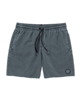 The Volcom Mens Center Swim Shorts in Dark Slate