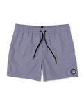 The Volcom Mens Lido Solid Swimshorts in Violet Dust