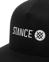 The Stance Mens Icon Snapback Cap in Black