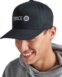 The Stance Mens Icon Snapback Cap in Black