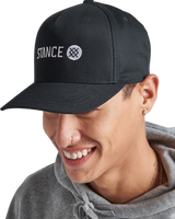 The Stance Mens Icon Snapback Cap in Black