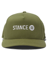 The Stance Mens Icon Snapback Cap in Mliitary Green