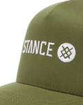 The Stance Mens Icon Snapback Cap in Mliitary Green