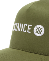 The Stance Mens Icon Snapback Cap in Mliitary Green