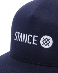 The Stance Mens Icon Snapback Cap in Navy