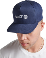 The Stance Mens Icon Snapback Cap in Navy