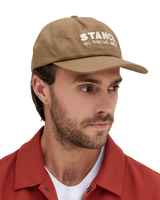 The Stance Mens Standard Adjustable Canvas Cap in Dark Khaki