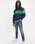 The Levi's® Mens 1/4 Zip Blocked Raglan Sweatshirt in Peppermint