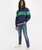 The Levi's® Mens 1/4 Zip Blocked Raglan Sweatshirt in Peppermint