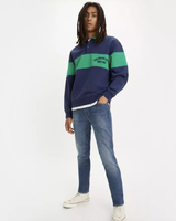 The Levi's® Mens 1/4 Zip Blocked Raglan Sweatshirt in Peppermint