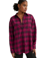 The Levi's® Womens Nola Oversized Shirt in Boysenberry