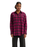 The Levi's® Womens Nola Oversized Shirt in Boysenberry