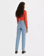 The Levi's® Womens 80's Mom Jeans in Medium Indigo Worn In