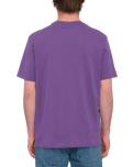 The Volcom Mens Stone Blanks T-Shirt in Deep Purple