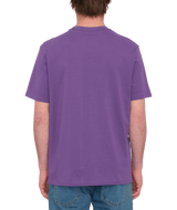 The Volcom Mens Stone Blanks T-Shirt in Deep Purple