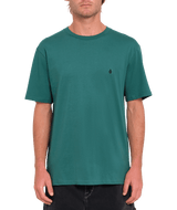 The Volcom Mens Stone Blanks T-Shirt in Sea Green