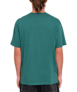 The Volcom Mens Stone Blanks T-Shirt in Sea Green