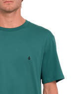 The Volcom Mens Stone Blanks T-Shirt in Sea Green