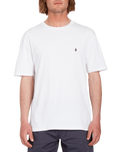 The Volcom Mens Stone Blanks T-Shirt in White