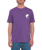 The Volcom Mens Counterbalance T-Shirt in Deep Purple