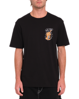 The Volcom Mens Santi Stoned T-Shirt in Black