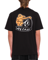 The Volcom Mens Santi Stoned T-Shirt in Black