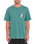 The Volcom Mens Santi Stoned T-Shirt in Sea Green